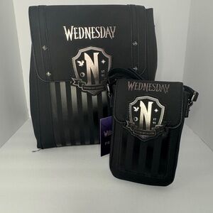 Primark Black Backpack and Crossbody Set